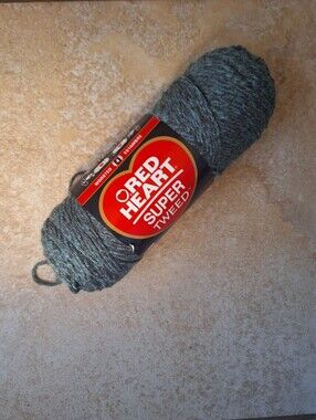 Red Heart Super Tweed Landshark 7819 Discontinued Tweed Yarn 4 Worsted